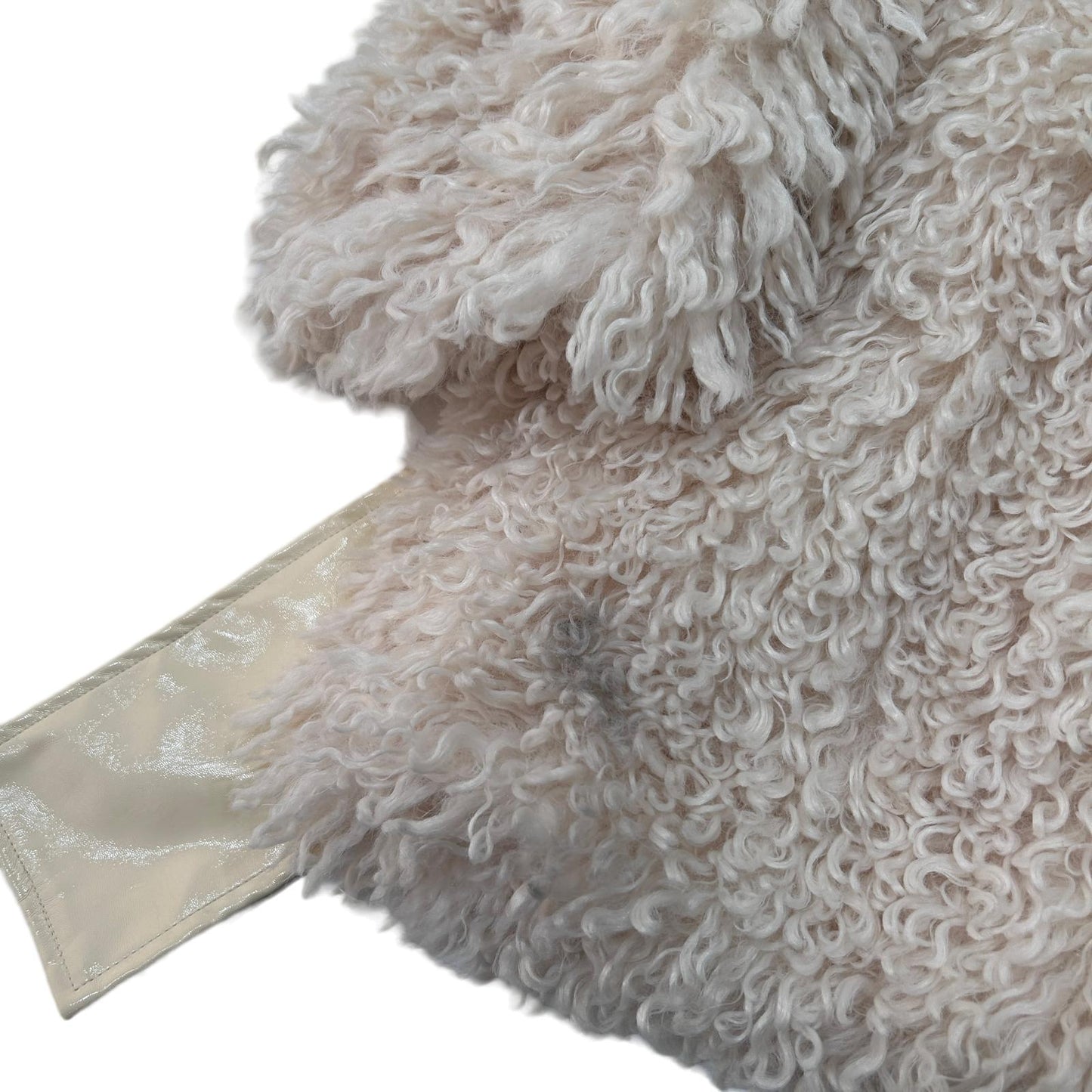STAUD Neutrals Faux Fur Lydie faux shearling collar coat Medium - NEW RRP 430