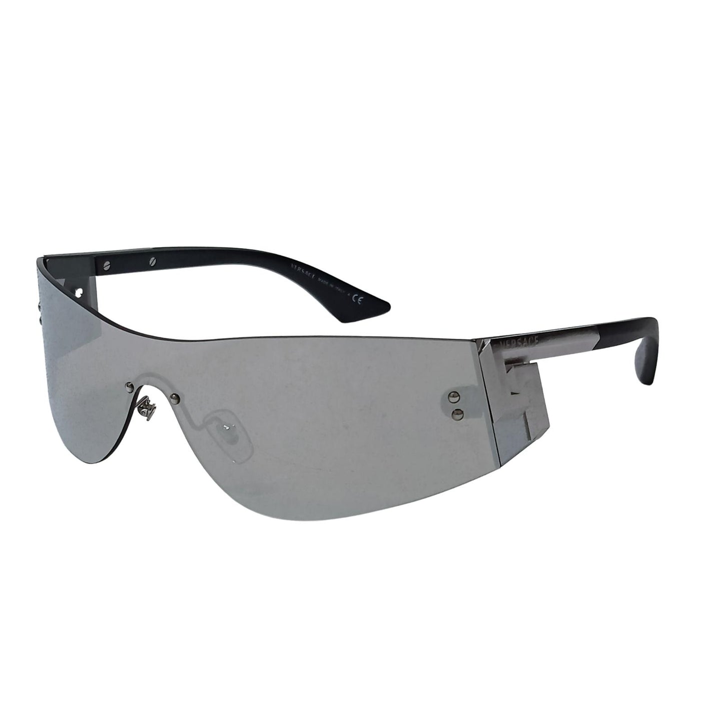 VERSACE Sunglasses Metallic Shield Reflective Glasses Frames NEW RRP 255