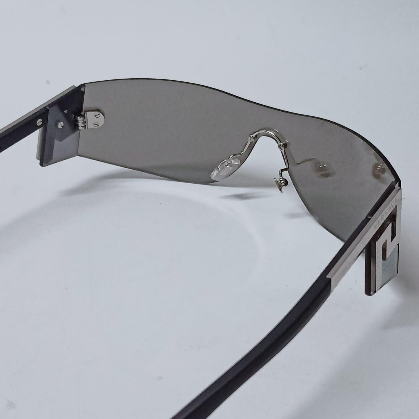 VERSACE Sunglasses Metallic Shield Reflective Glasses Frames NEW RRP 255