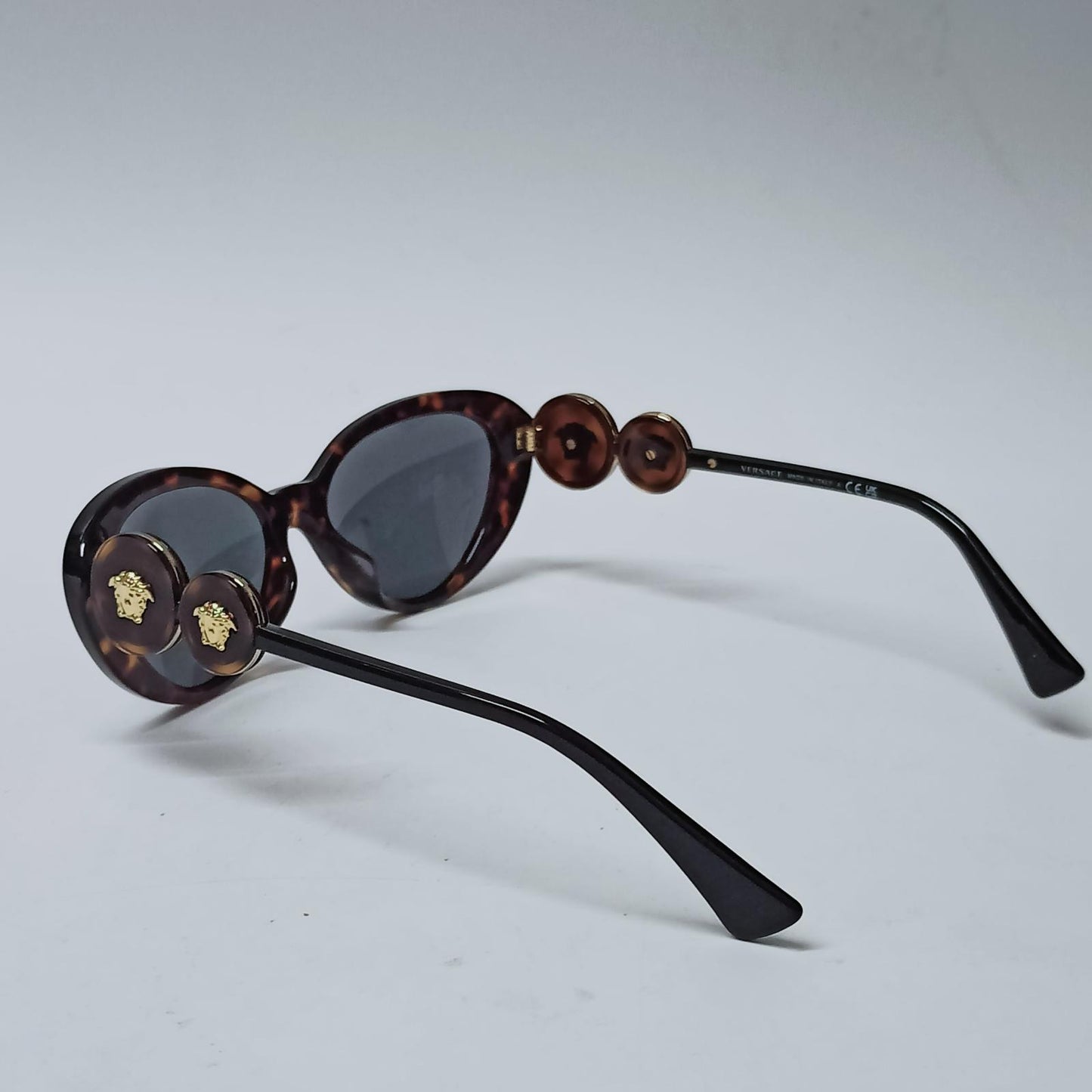 VERSACE Sunglasses Brown Cat Eye Double Medusa Cats Glasses Frames NEW RRP 265