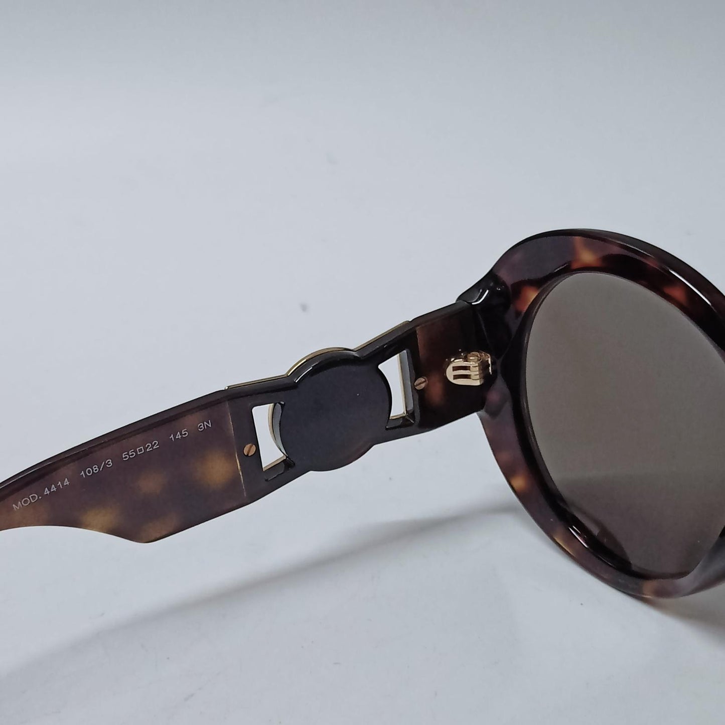 VERSACE Sunglasses Brown Round Medusa Temple Round Frames NEW RRP 235