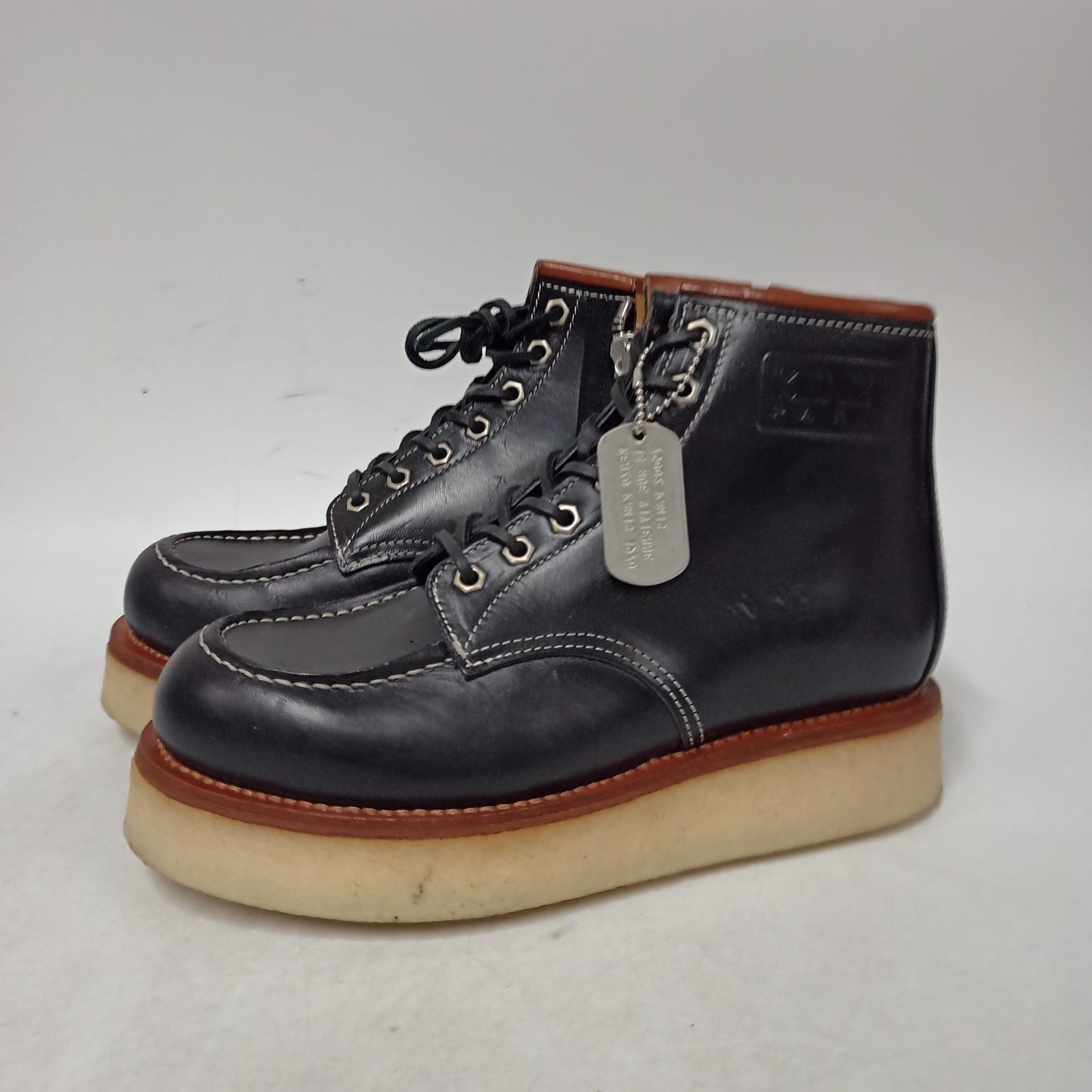 KENZO Ladies Black Combat Classic Boot Shoe Size UK 6 NEW RRP 460