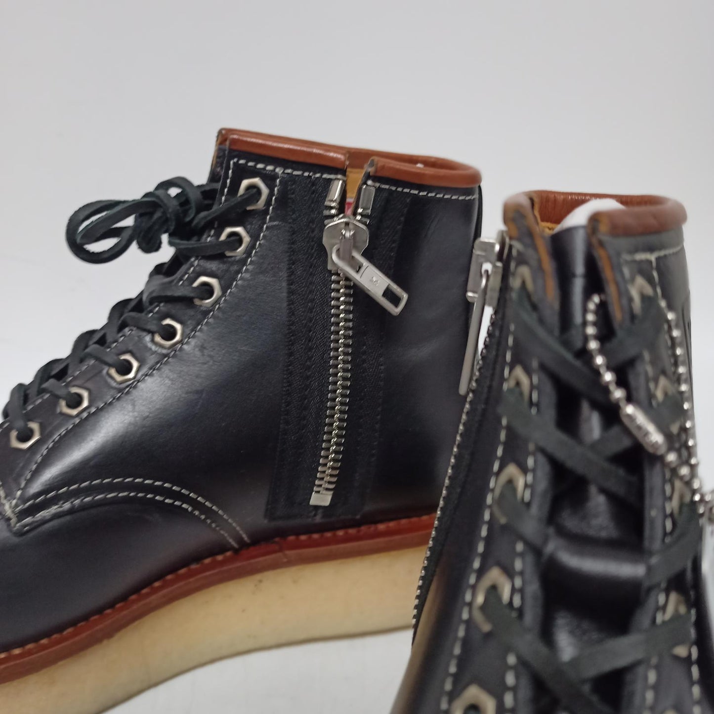 KENZO Ladies Black Combat Classic Boot Shoe Size UK 6 NEW RRP 460