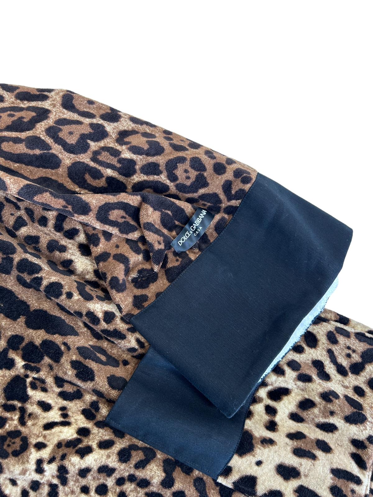 DOLCE & GABBANA Leopard Print Bath Robe Small NEW RRP 950
