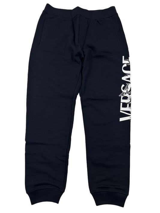 VERSACE Black Track Pants Tessuto Large NEW RRP 700
