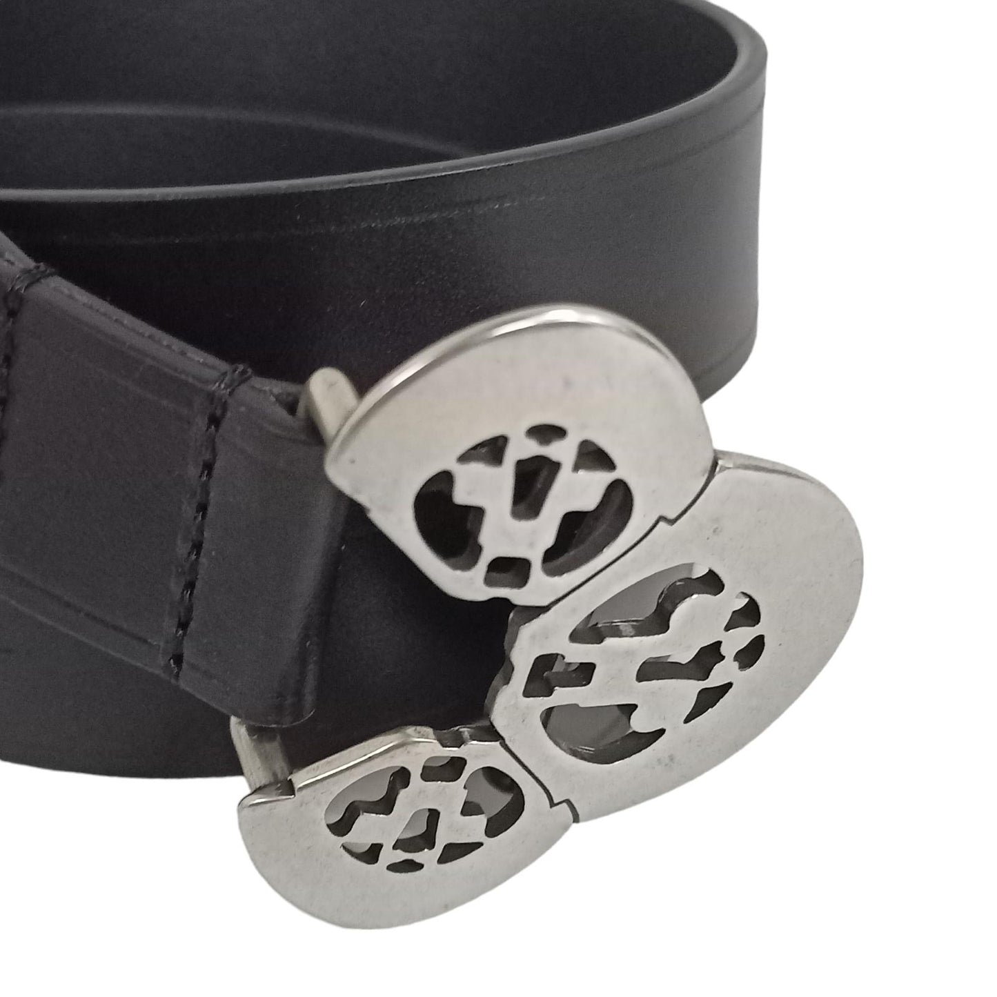 ISABEL MARANT Black Skinny Belts Isbael M Louama Slvr Hw Blt Size 75 NEW RRP 295
