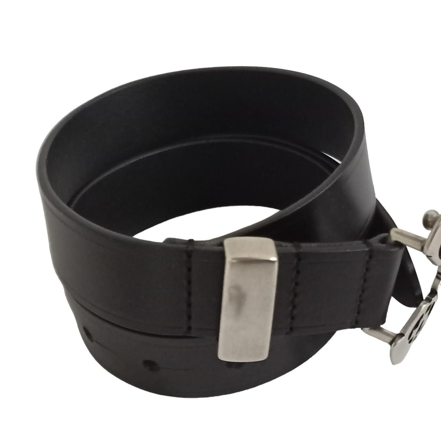 ISABEL MARANT Black Skinny Belts Isbael M Louama Slvr Hw Blt Size 75 NEW RRP 295
