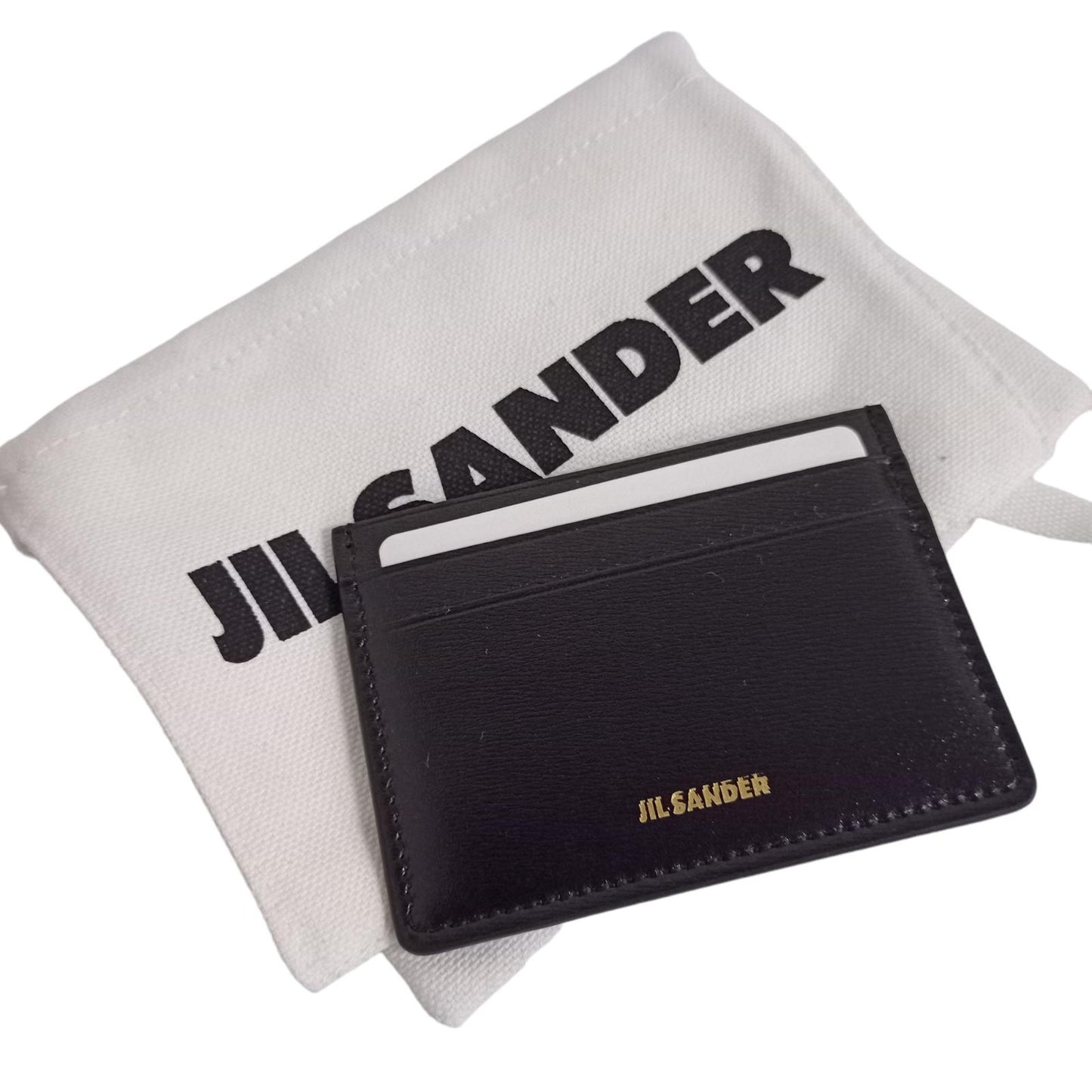 JIL SANDER Black Card Holders Logo Classic Card Holder One Size NEW RRP 190