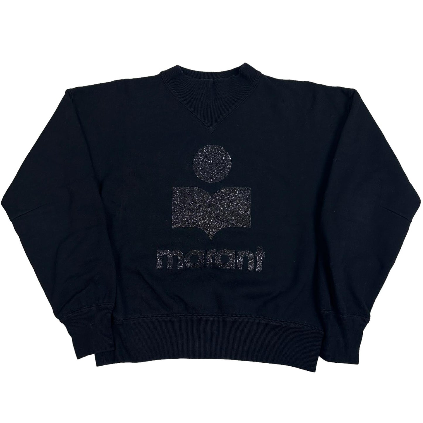 ISABEL MARANT ÉTOILE Black Sweatshirt Logo Size 34 NEW RRP 300