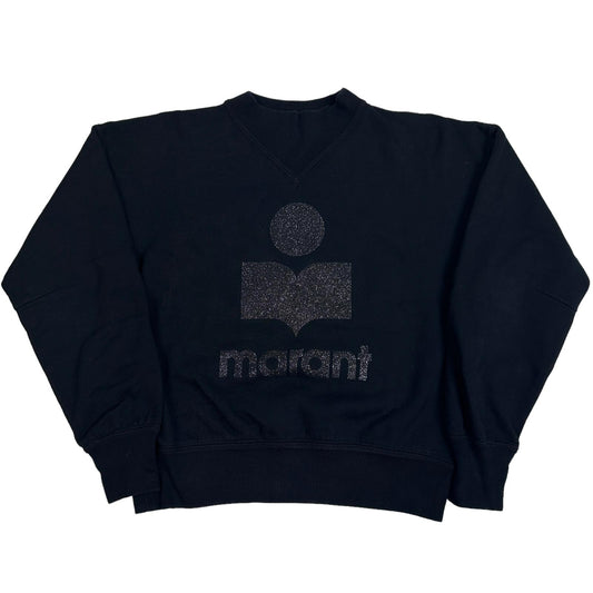 ISABEL MARANT ÉTOILE Black Sweatshirt Logo Size 34 NEW RRP 300