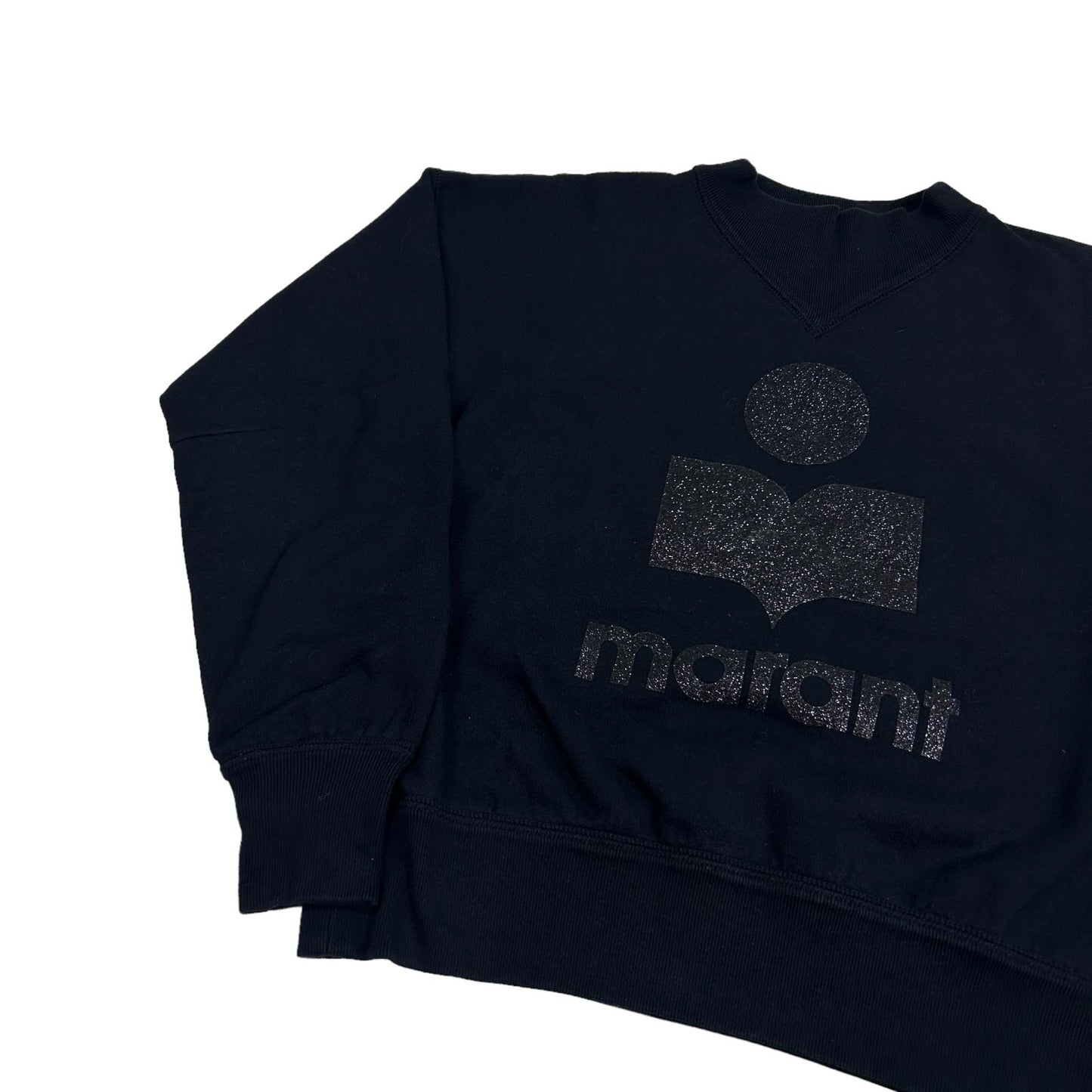 ISABEL MARANT ÉTOILE Black Sweatshirt Logo Size 34 NEW RRP 300
