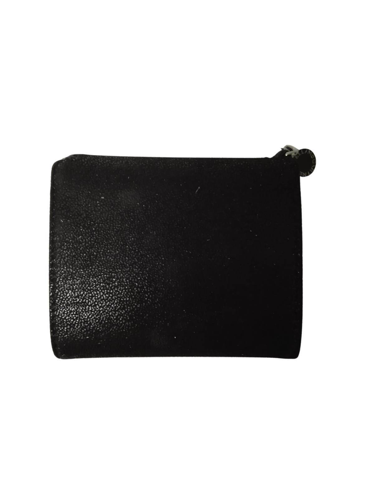 STELLA MCCARTNEY Falabella Black Small Flap Wallet Size OS RRP 290 NEW