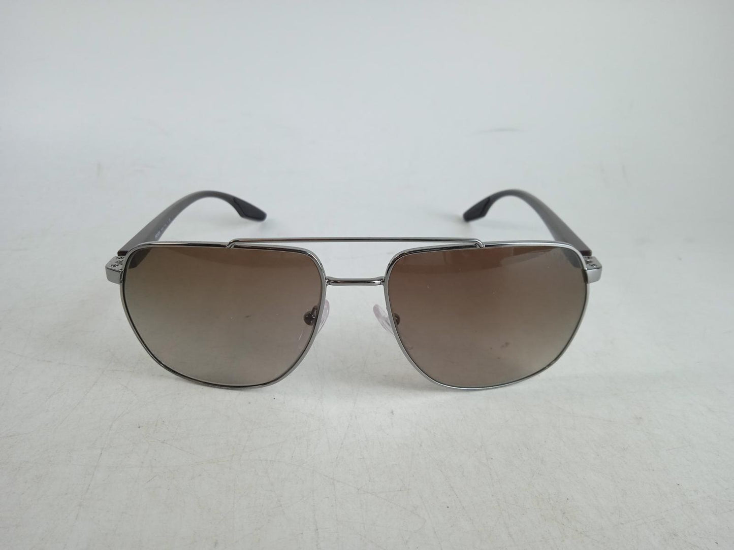 PRADA Men's Brown Gunmetal Linea Rossa Sunglasses One Size RRP235 NEW
