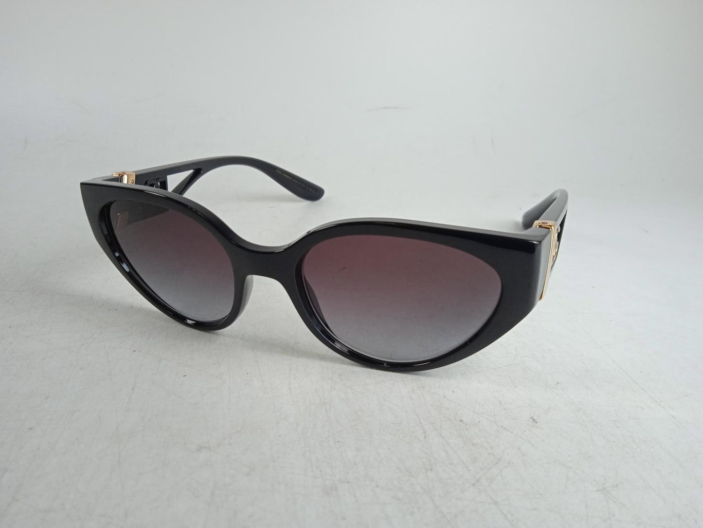 DOLCE & GABBANA Ladies Black DG6146 Cat Eye Sunglasses One Size RRP205 NEW