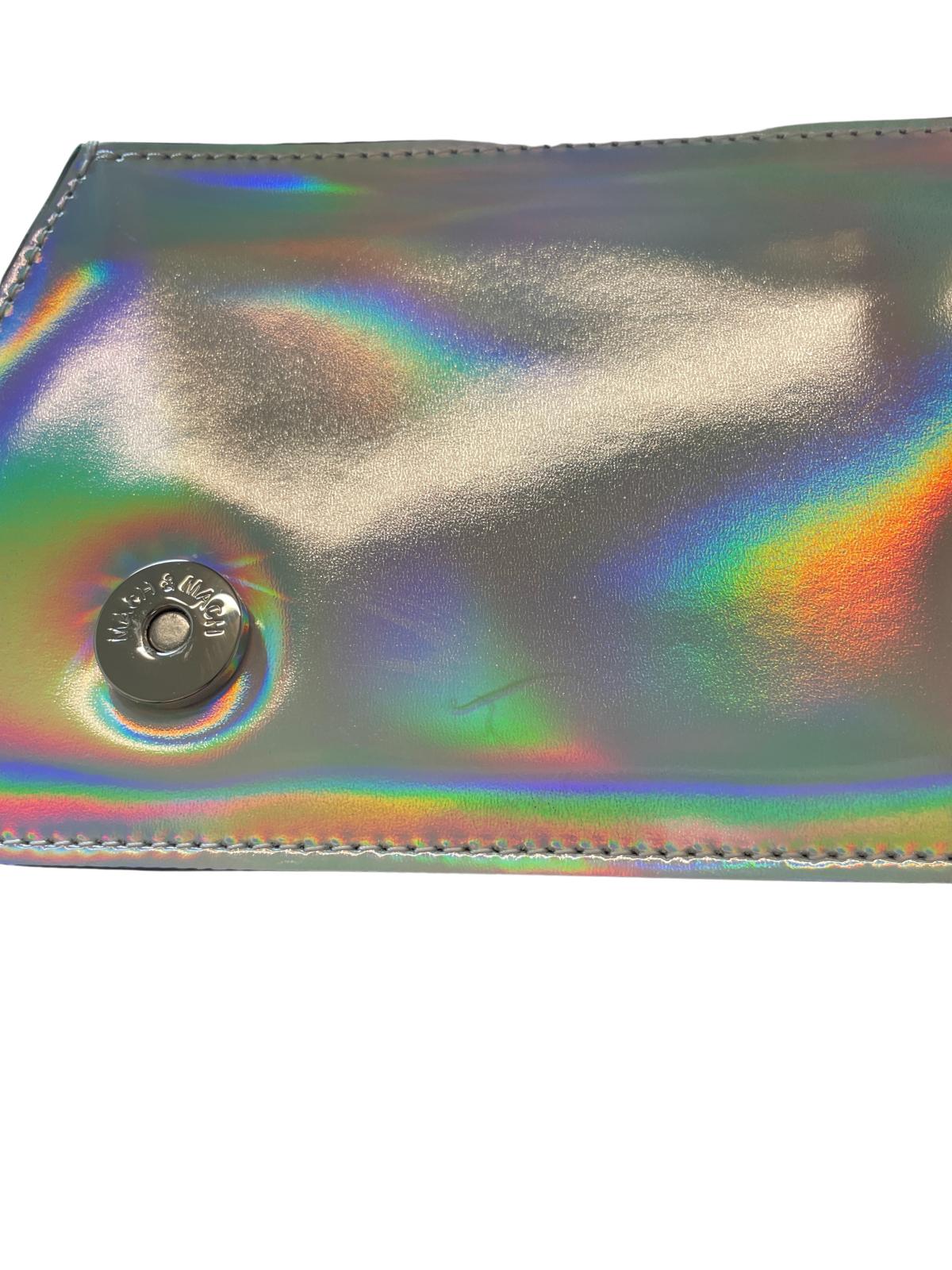 MACH & MACH Samantha Leather Bow Top Handle Metallic Bag Size OS RRP1210 NEW