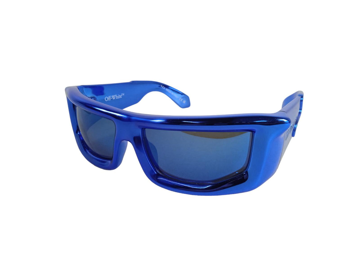 OFF WHITE Ladies Blue Volcanite Square Frame Sunglasses One Size RRP375 NEW