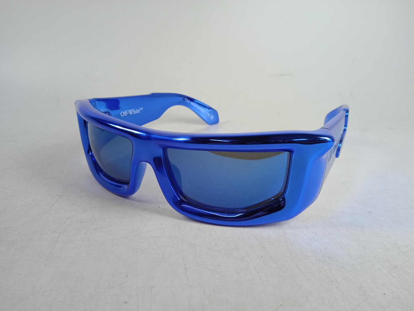 OFF WHITE Ladies Blue Volcanite Square Frame Sunglasses One Size RRP375 NEW