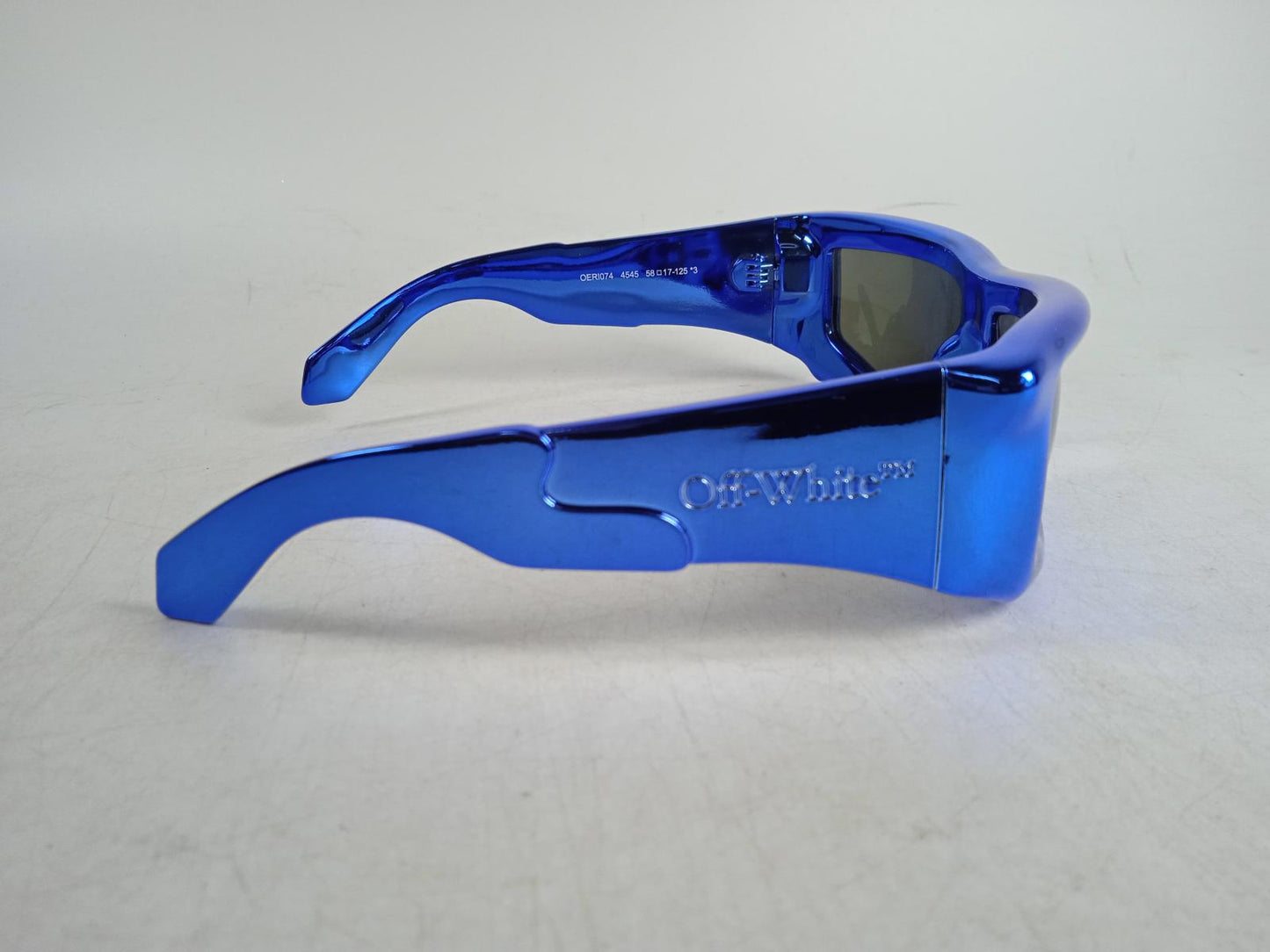 OFF WHITE Ladies Blue Volcanite Square Frame Sunglasses One Size RRP375 NEW