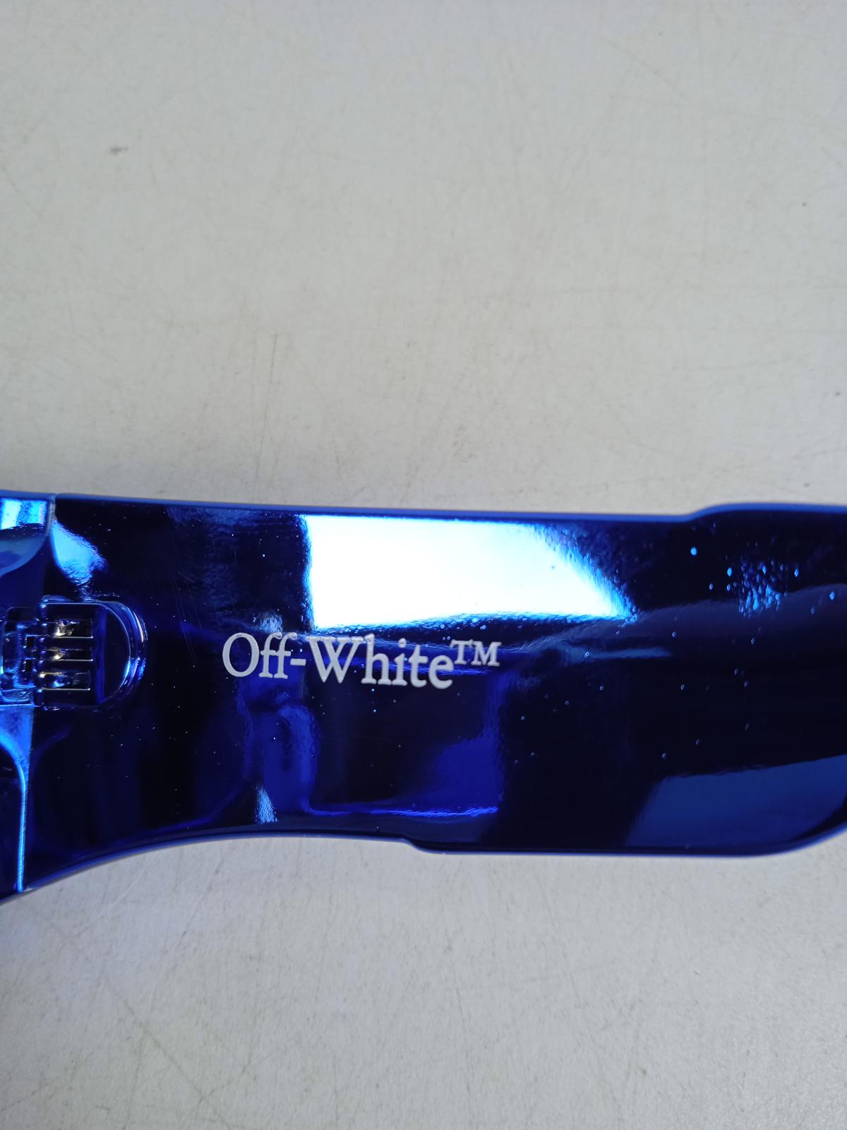 OFF WHITE Ladies Blue Volcanite Square Frame Sunglasses One Size RRP375 NEW