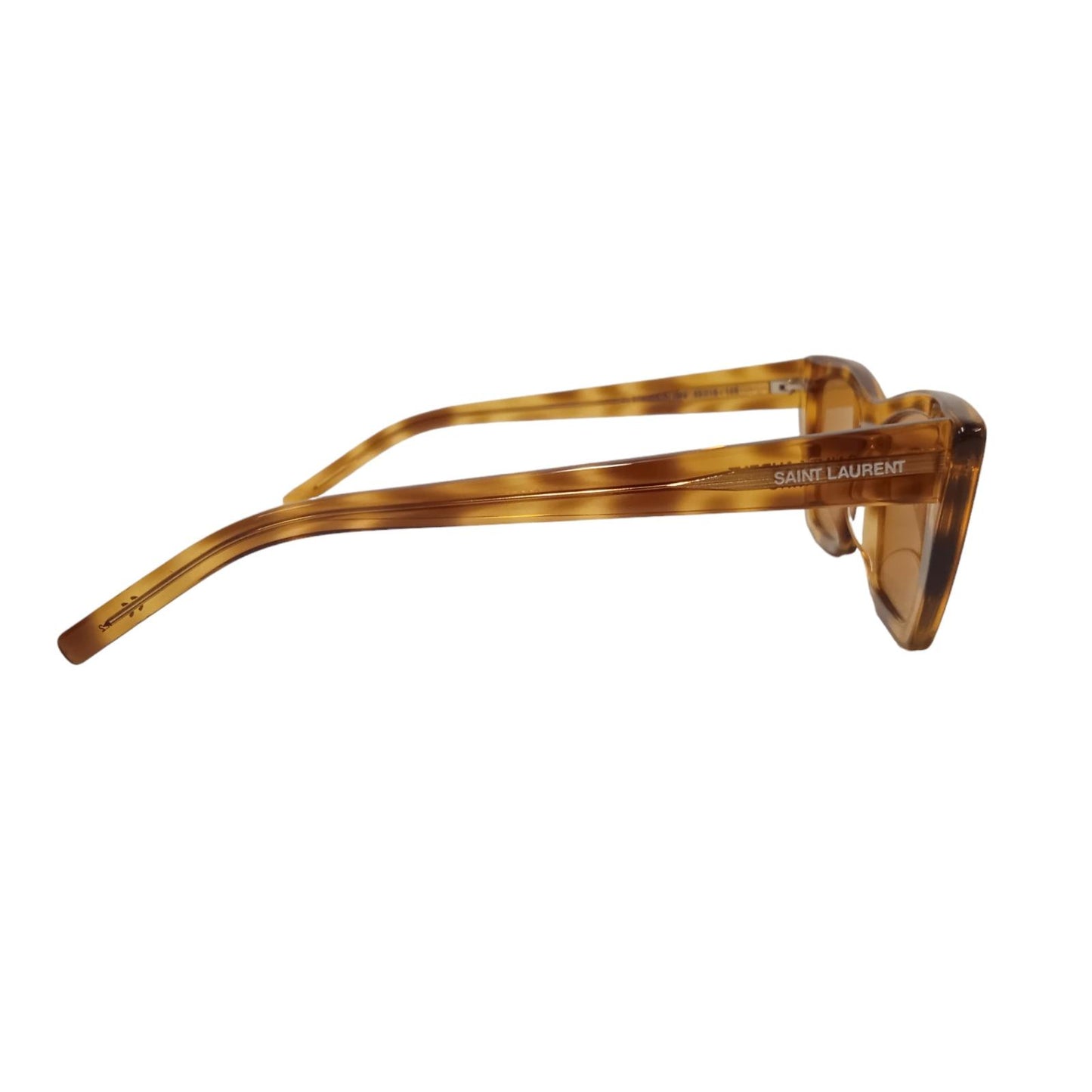 SAINT LAURENT Ladies Brown Tortoiseshell Mica Sunglasses 53-16-145 RRP345 NEW