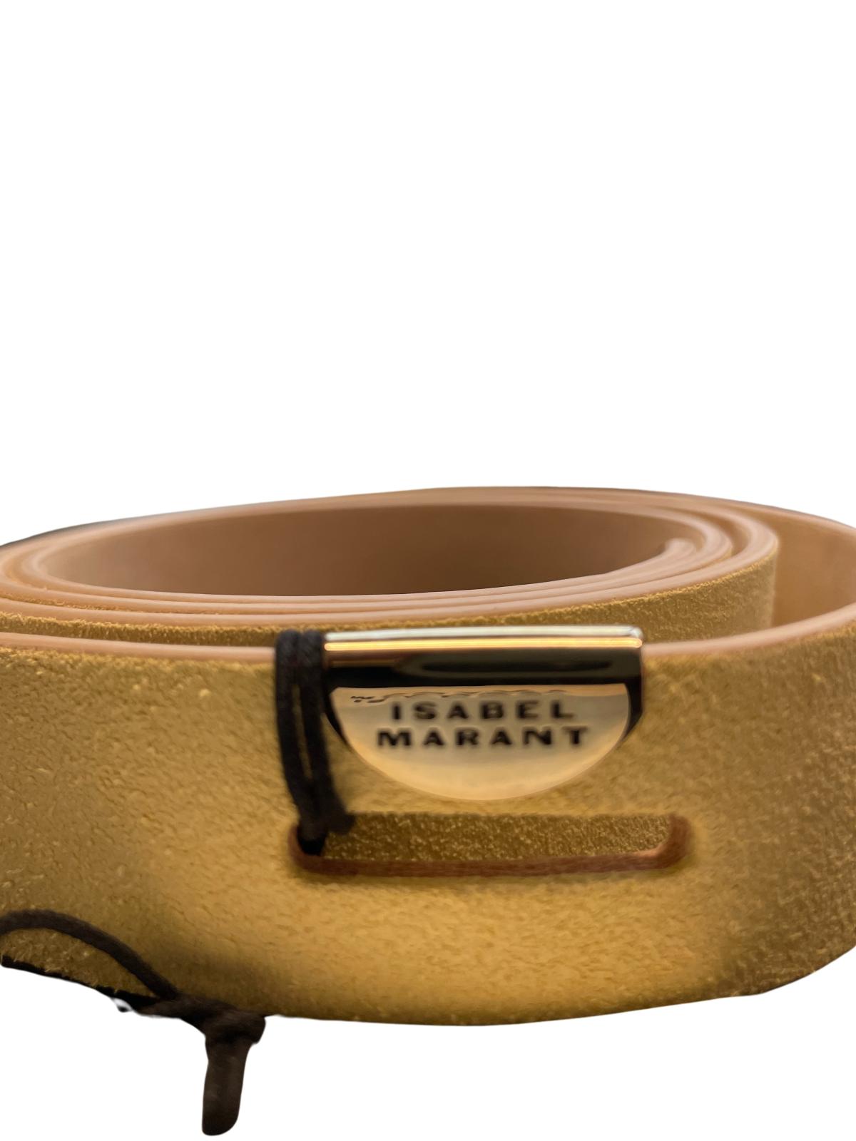 ISABEL MARANT Lecce Suede Yellow Waist Belt Size S NEW RRP 195