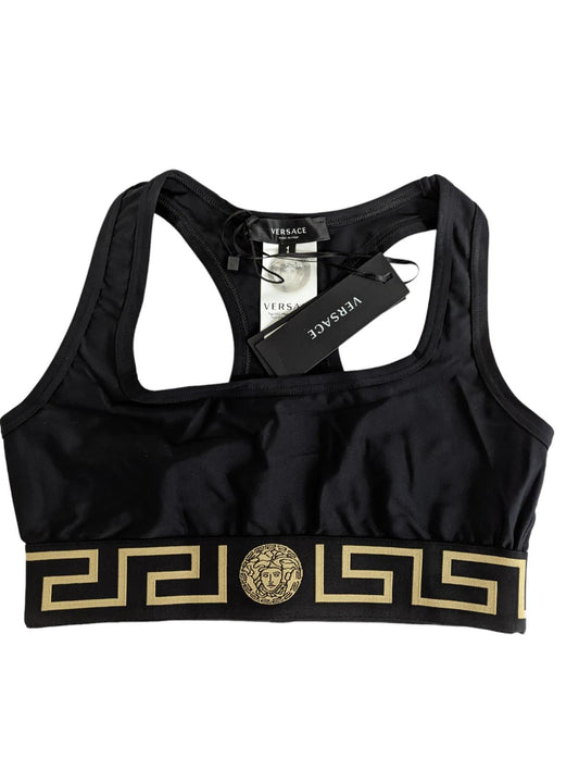 VERSACE Black Performance Bras Medusa Sports Log Waistband Size XS NEW RRP 145
