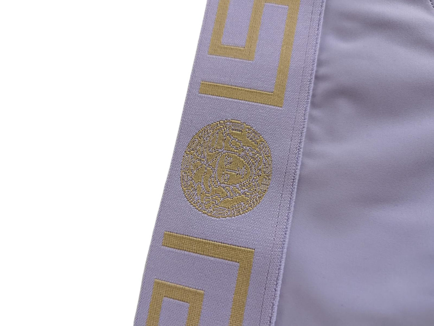 VERSACE Purple Bikini Bottoms Bikini Logo Elasticated Waist XS NEW RRP 120