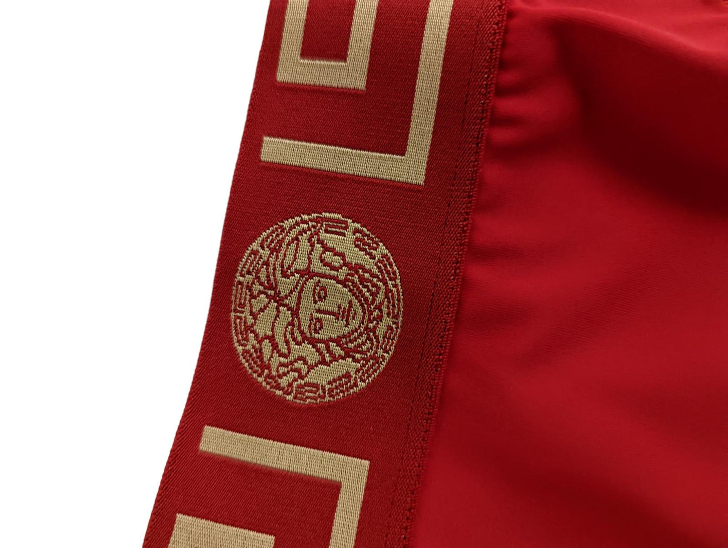 VERSACE Red Bikini Bottoms Logo Elastic Waist Swimwear Size XS NEW RRP 120
