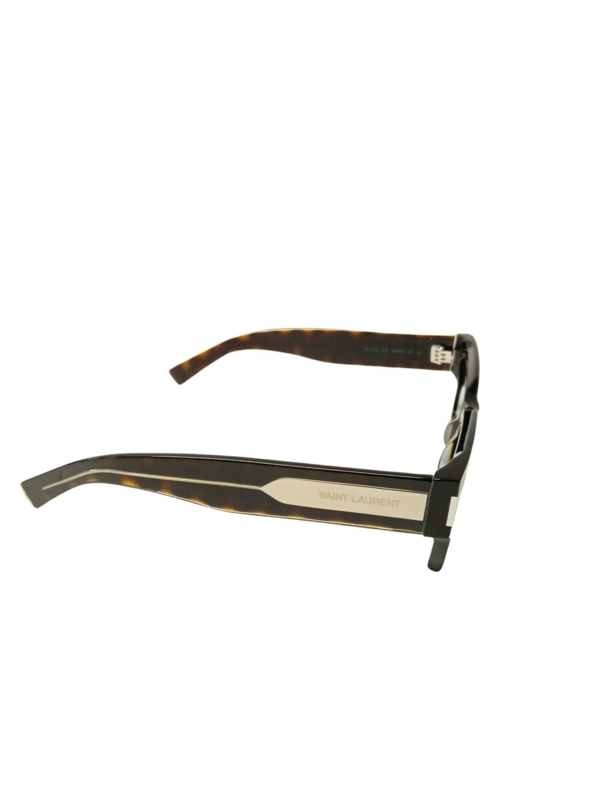 SAINT LAURENT EYEWEAR Brown Square Frame Sunglasses Size OS RRP 370 BNWT