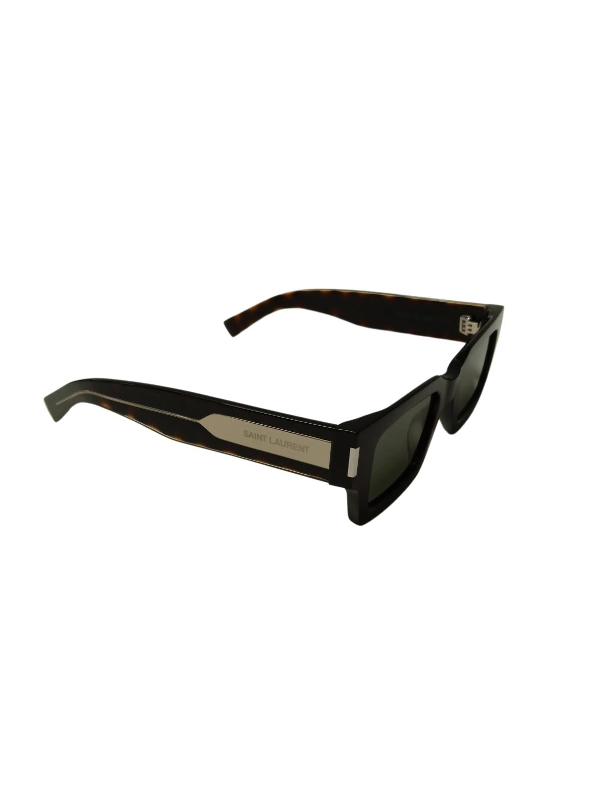 SAINT LAURENT EYEWEAR Brown Square Frame Sunglasses Size OS RRP 370 BNWT