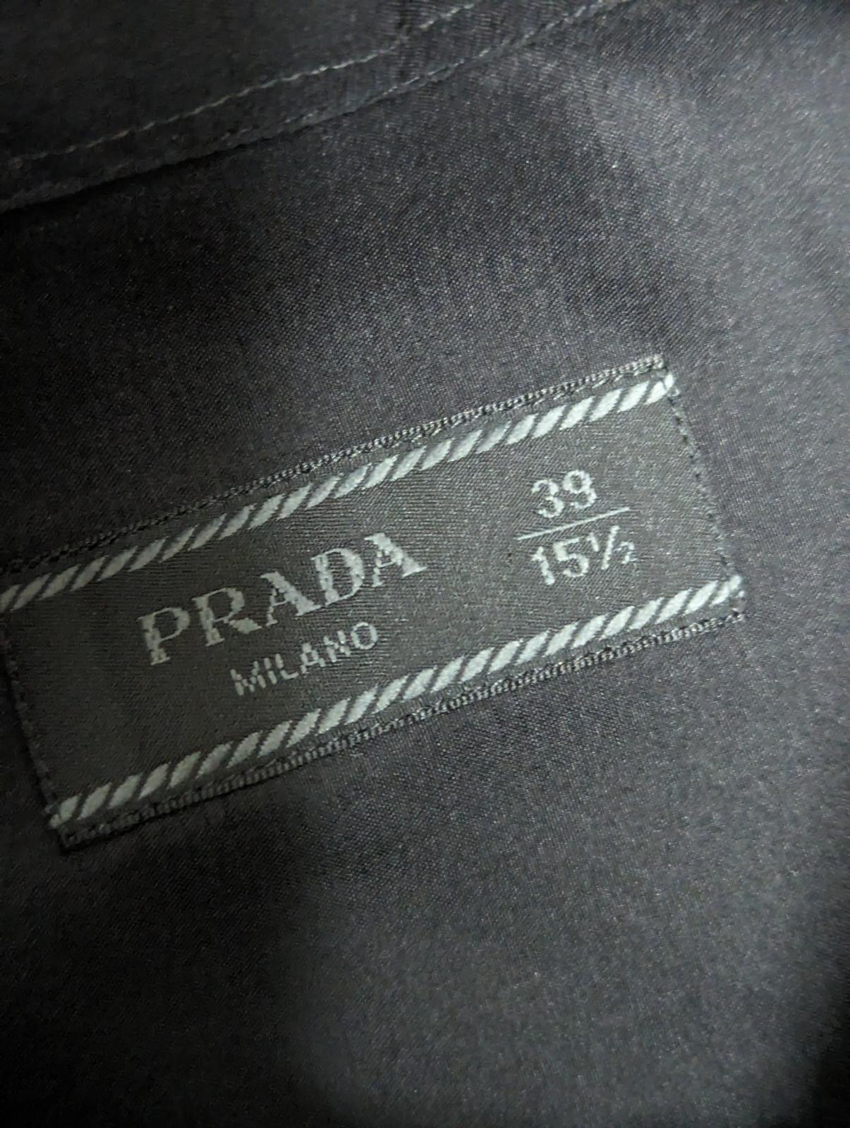 PRADA Black Shirt Party Luxury Silk Long Sleeve Top Size M NEW RRP 1050