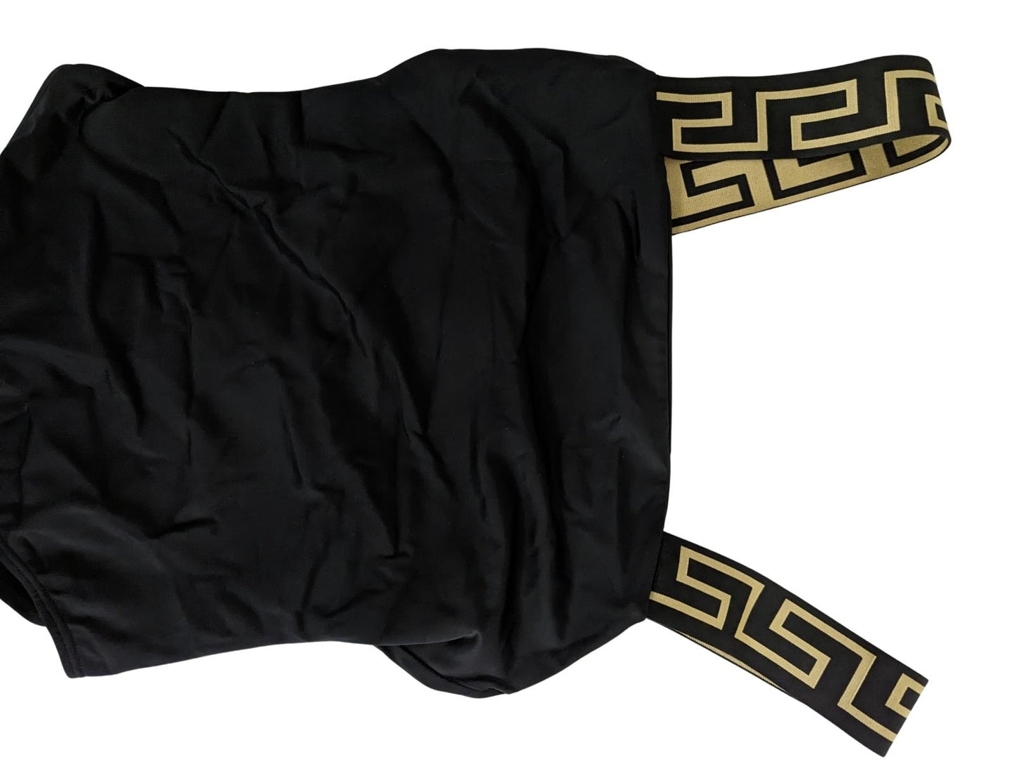 VERSACE Black Swimsuits Swim Costume LuxurY Baroque Print Strap M NEW RRP 235