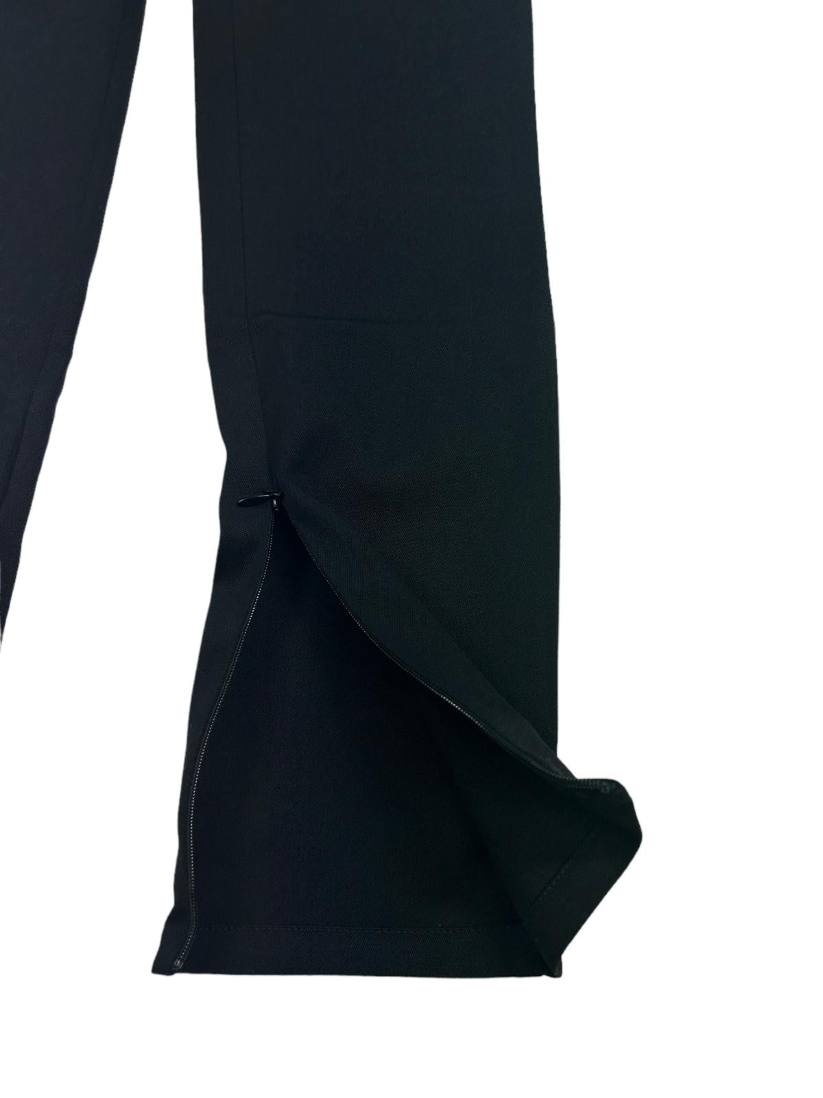 BALMAIN Wool Black Slim Leg Trousers Size 34 NEW RRP 875