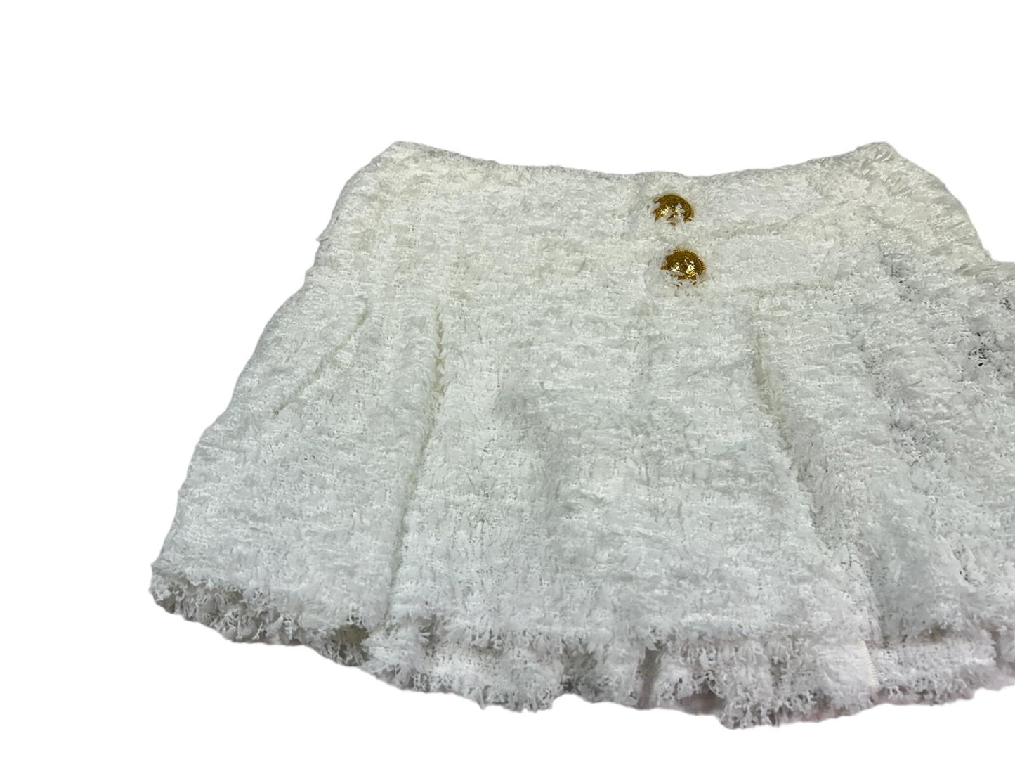 BALMAIN Viscose White Mini Skirts Size 34 NEW RRP 1095