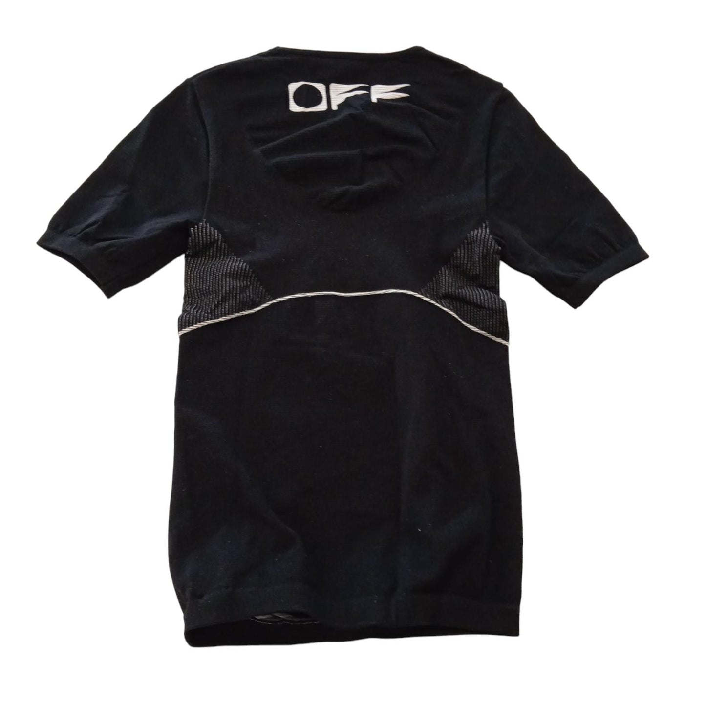OFF-WHITE Performance T-Shirt Seamless Contrast Ribbing Ladies L/XL NEW RRP235