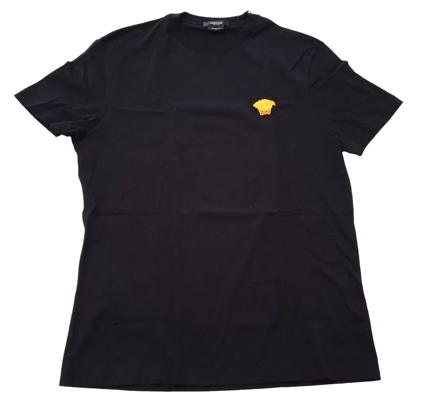 VERSACE T-Shirt Medusa Logo Taylor Fit Men's Size M Black Cotton NEW RRP300
