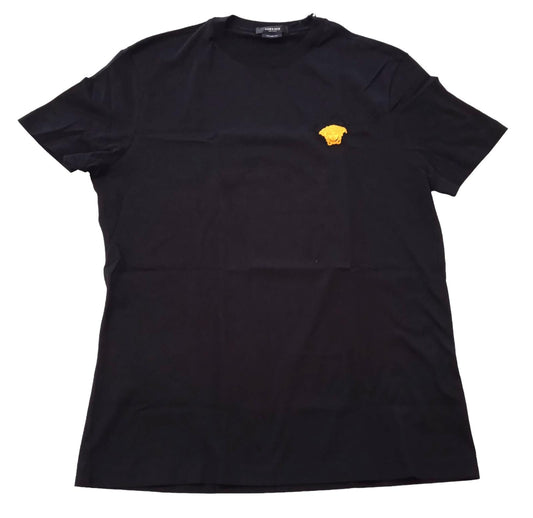 VERSACE T-Shirt Medusa Logo Taylor Fit Men's Size M Black Cotton NEW RRP300