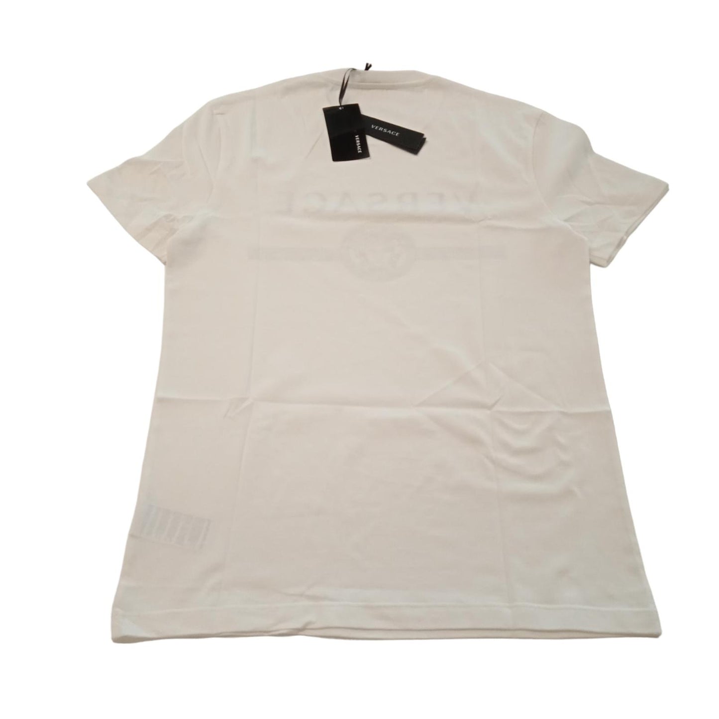 VERSACE T-Shirt Classic Logo Taylor Fit Men's Size M White Cotton NEW RRP250