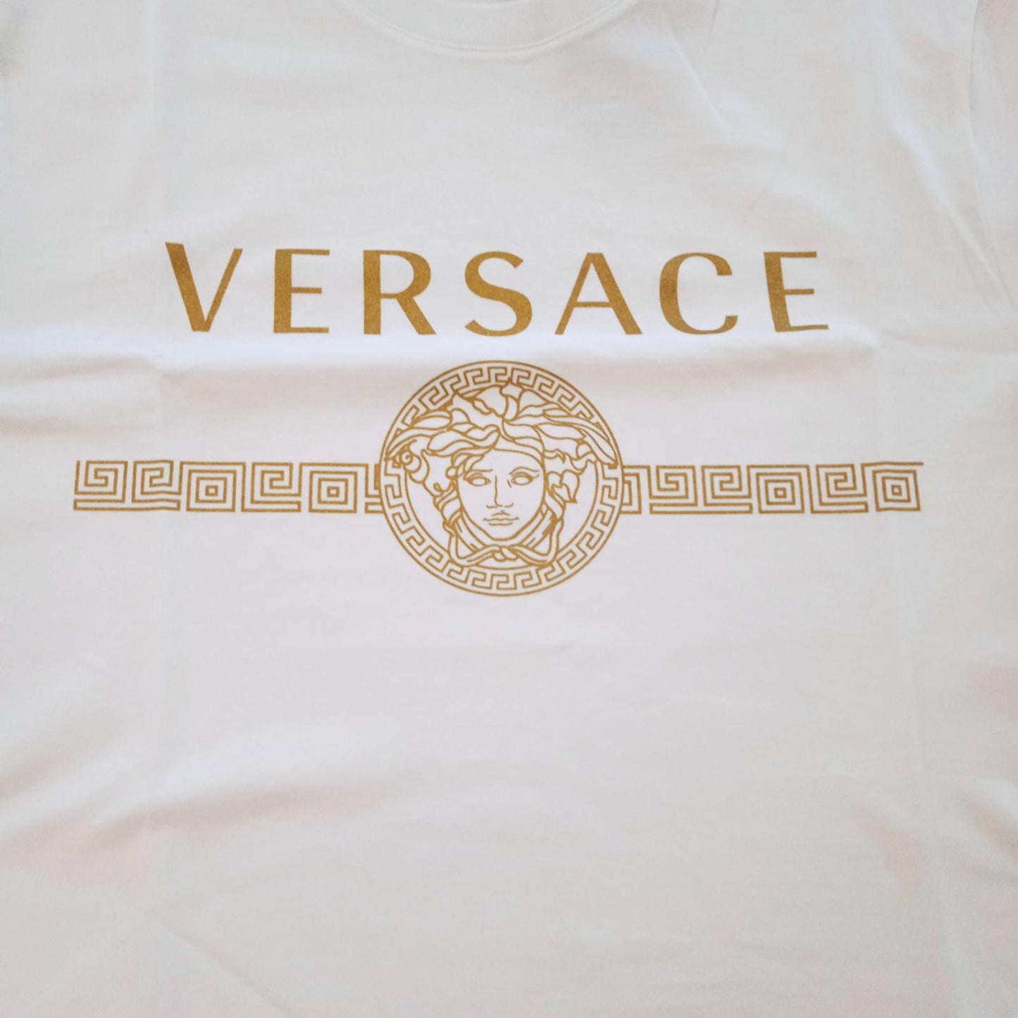 VERSACE T-Shirt Classic Logo Taylor Fit Men's Size M White Cotton NEW RRP250