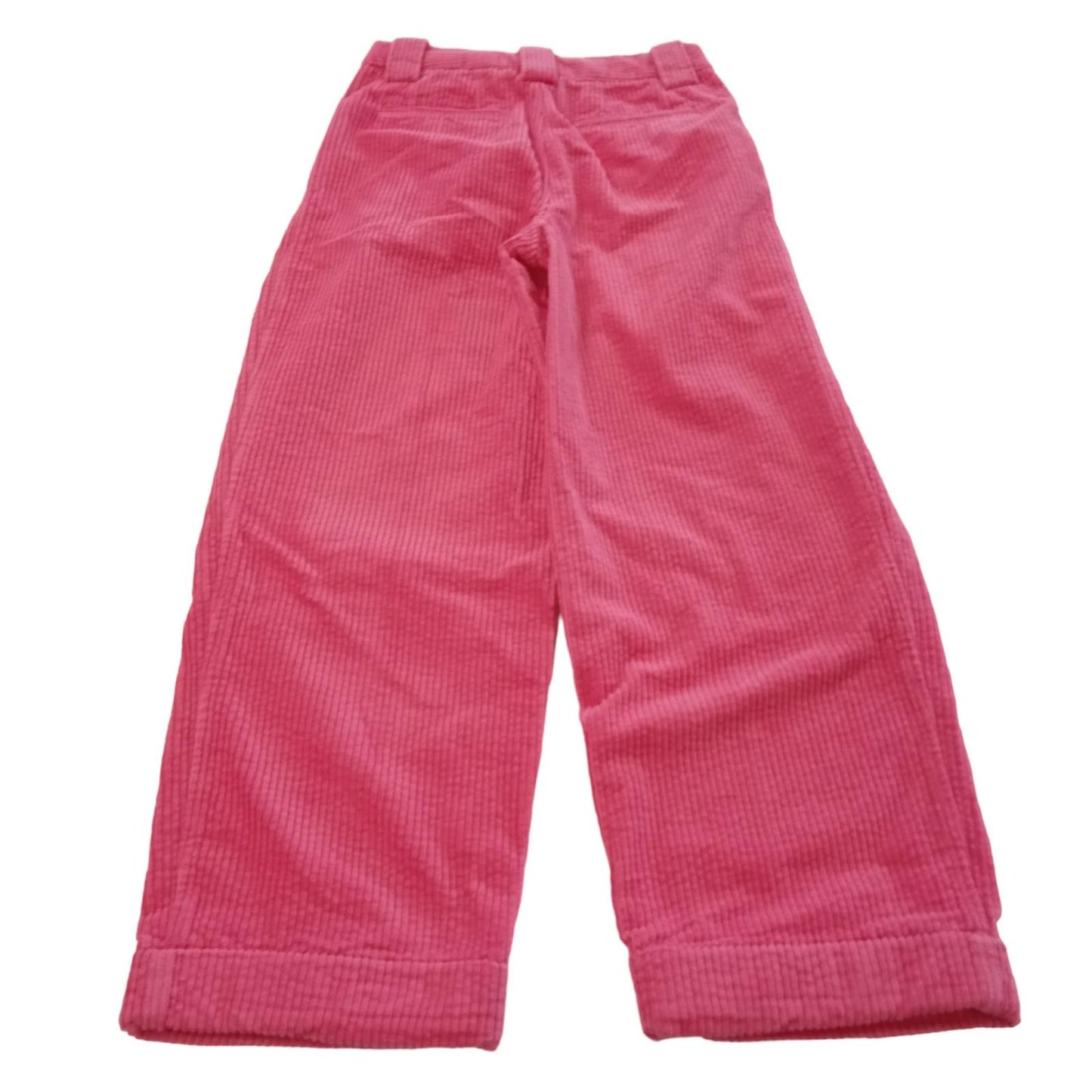 GANNI Pink Wide Leg Trousers Rose Pink Corduroy Cotton EU38 UK10 NEW RRP215