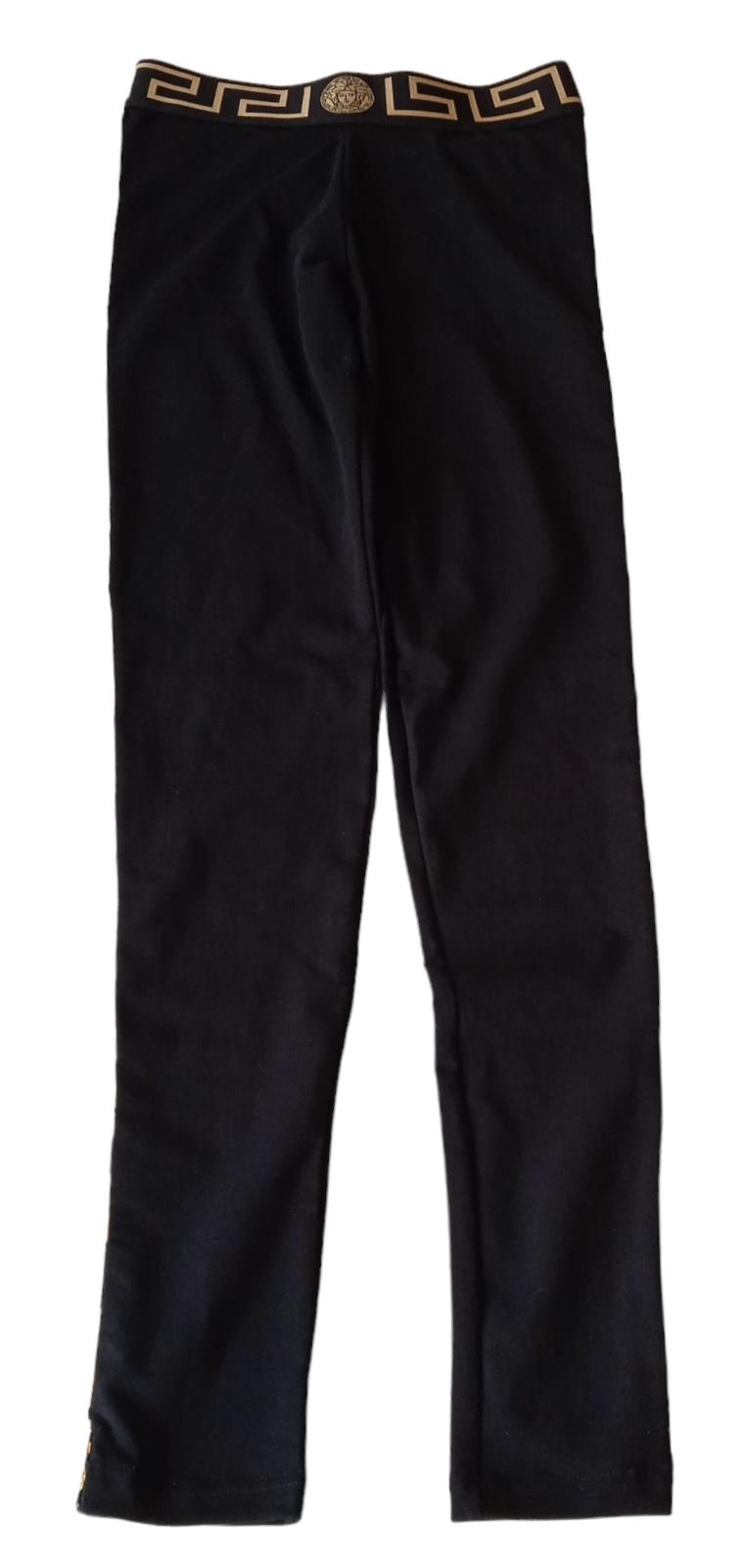 VERSACE Performance Leggings Medusa Logo Ladies Size 1 UKS Black NEW RRP200