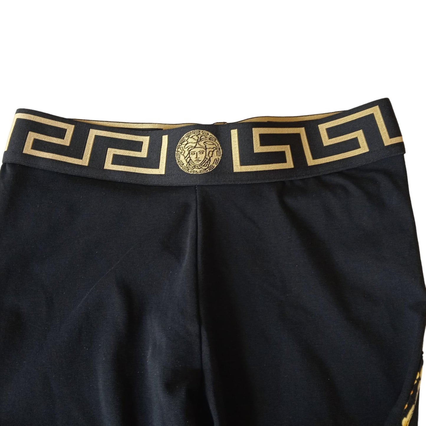 VERSACE Performance Leggings Medusa Logo Ladies Size 1 UKS Black NEW RRP200