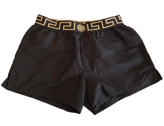 VERSACE Greca Black Boarder Swim Shorts Men's Size 3 W32 NEW RRP215