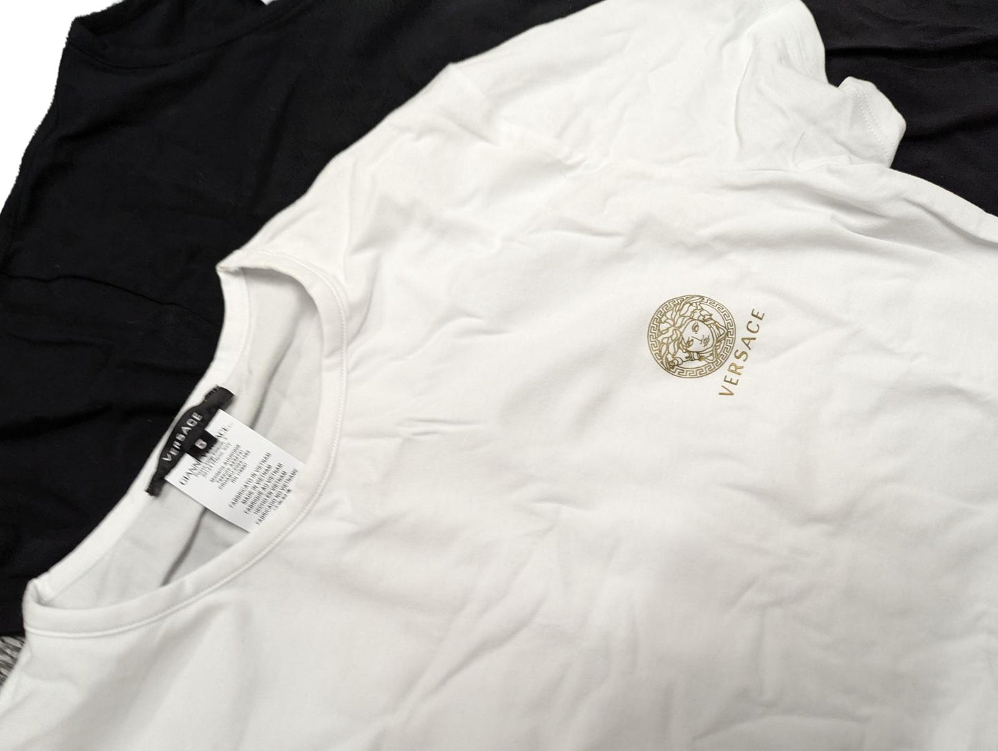 VERSACE Multicolour T-Shirts 2 Pack Small Chest Logo S Sleeve Tee M NEW RRP 105