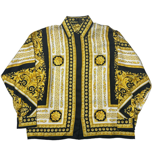 VERSACE Silk Berocco Button Up Shirt Size 44 NEW RRP 1390