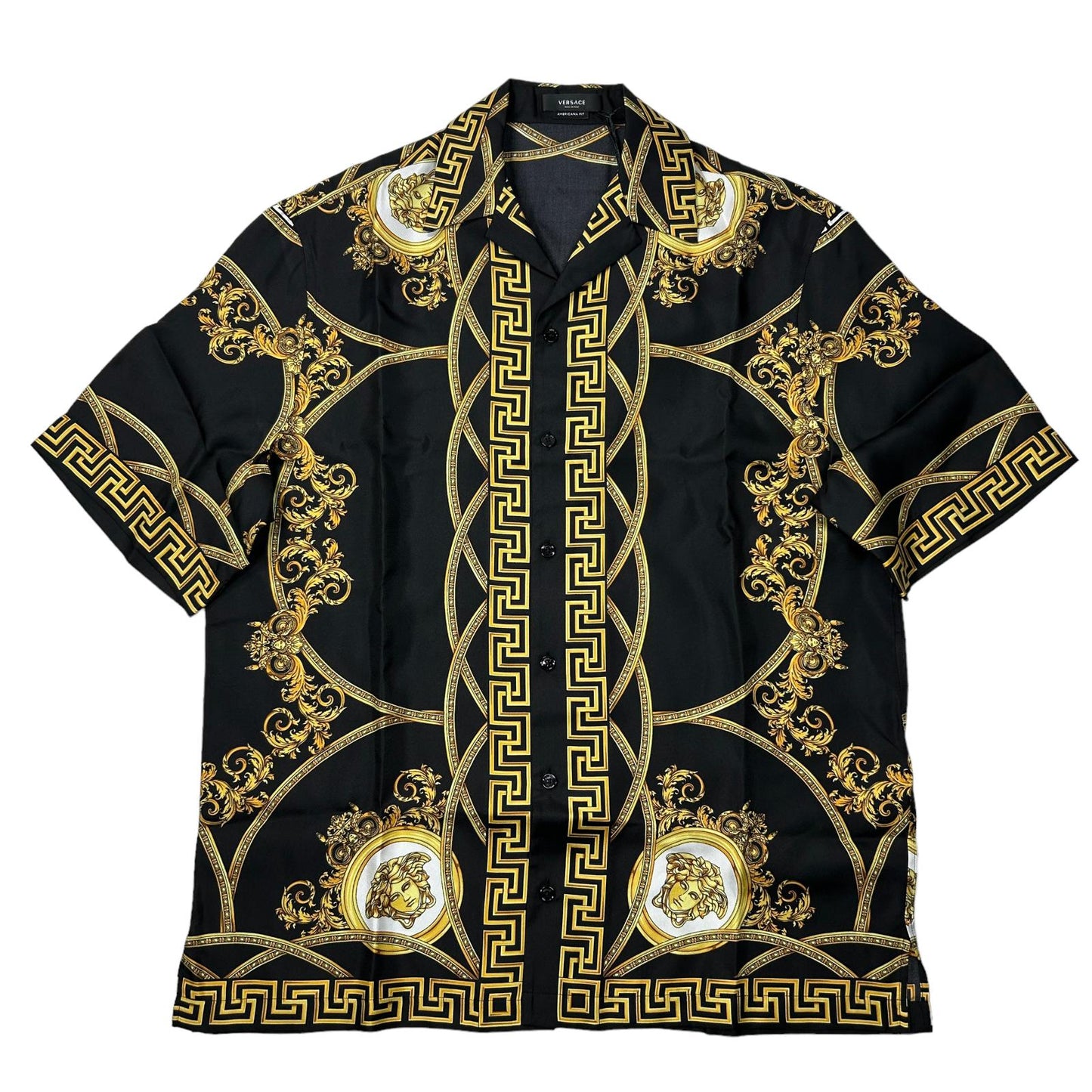 VERSACE Silk Multi Aover Button Up Shirt Size 50 NEW RRP 980