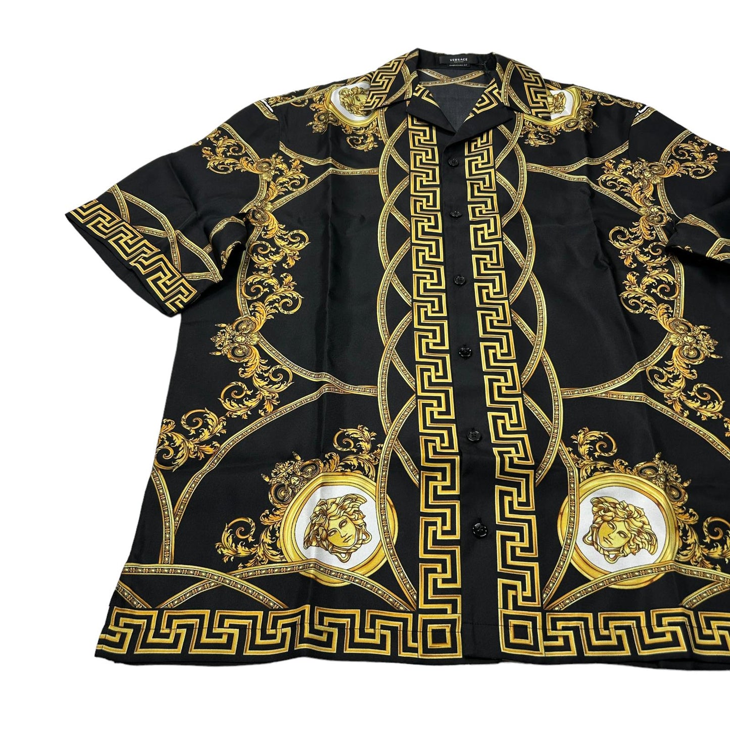 VERSACE Silk Multi Aover Button Up Shirt Size 50 NEW RRP 980