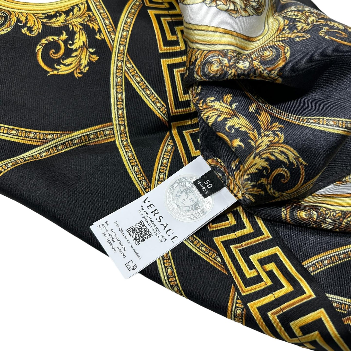 VERSACE Silk Multi Aover Button Up Shirt Size 50 NEW RRP 980