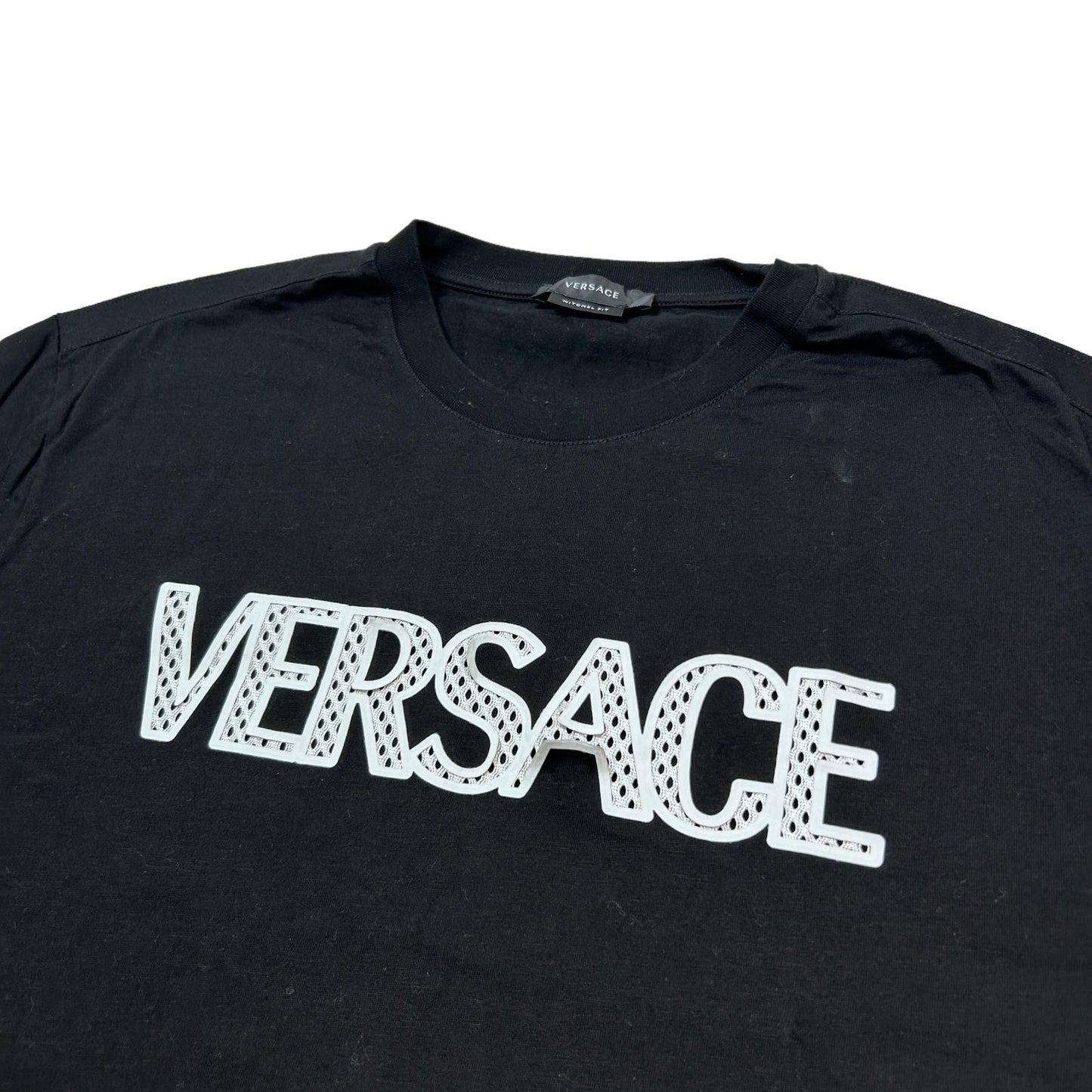 VERSACE Black T-Shirt Logo Large NEW RRP 550