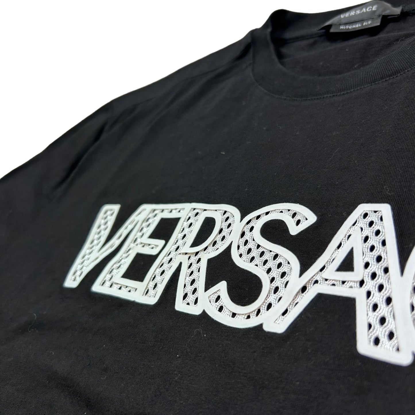 VERSACE Black T-Shirt Logo Small NEW RRP 550